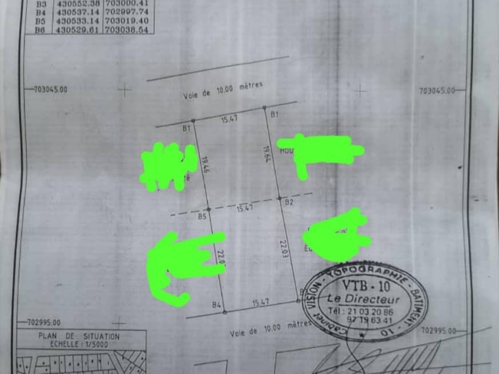 REF28632, Terrain à vendre à  Fidjrossè Centre