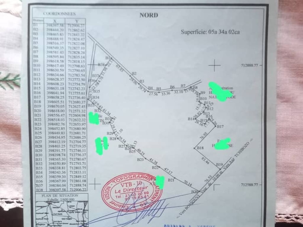 REF28819, Terrain à vendre à Ouidah 