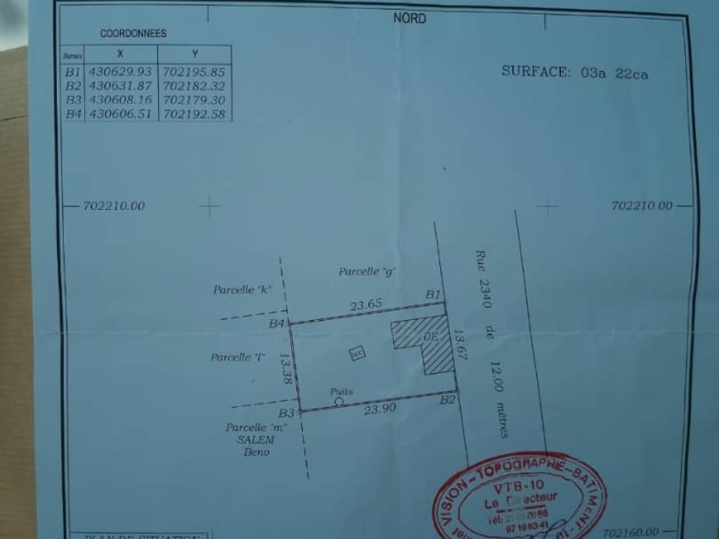 REF28988, Terrain à vendre à Cotonou